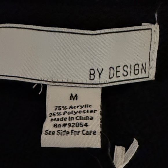 Black Embroidered Sleeve Cardigan Sweater NWT Med - Picture 5 of 6